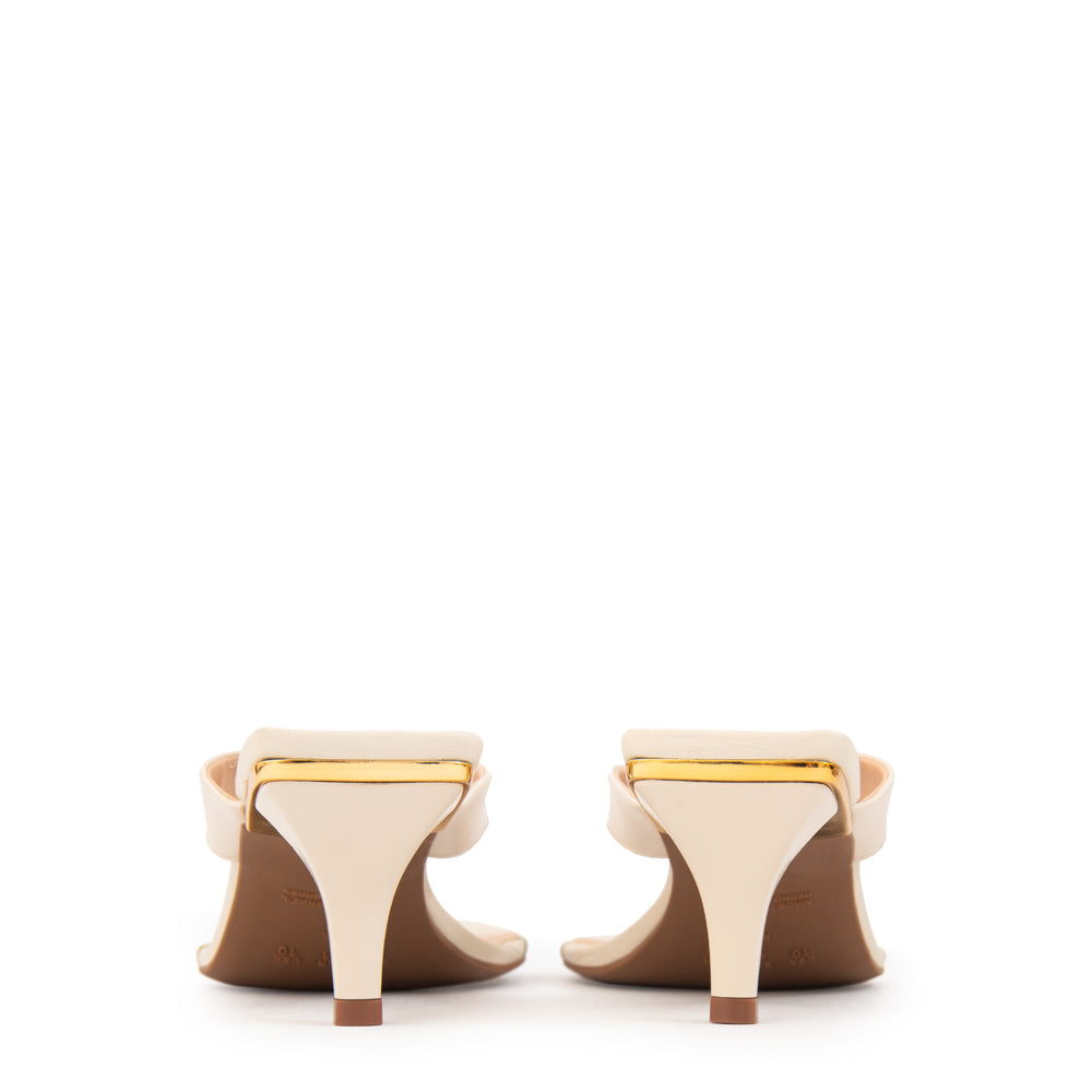 Sandalia mule andrea blanco crudo