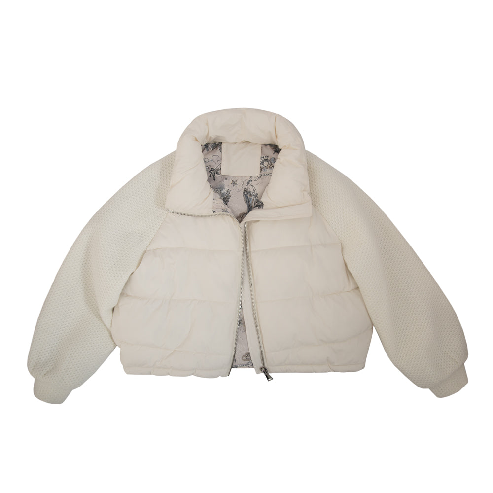 Parka puffy anika blanco crudo