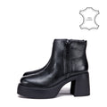 Botin Taco anouk cuero negro