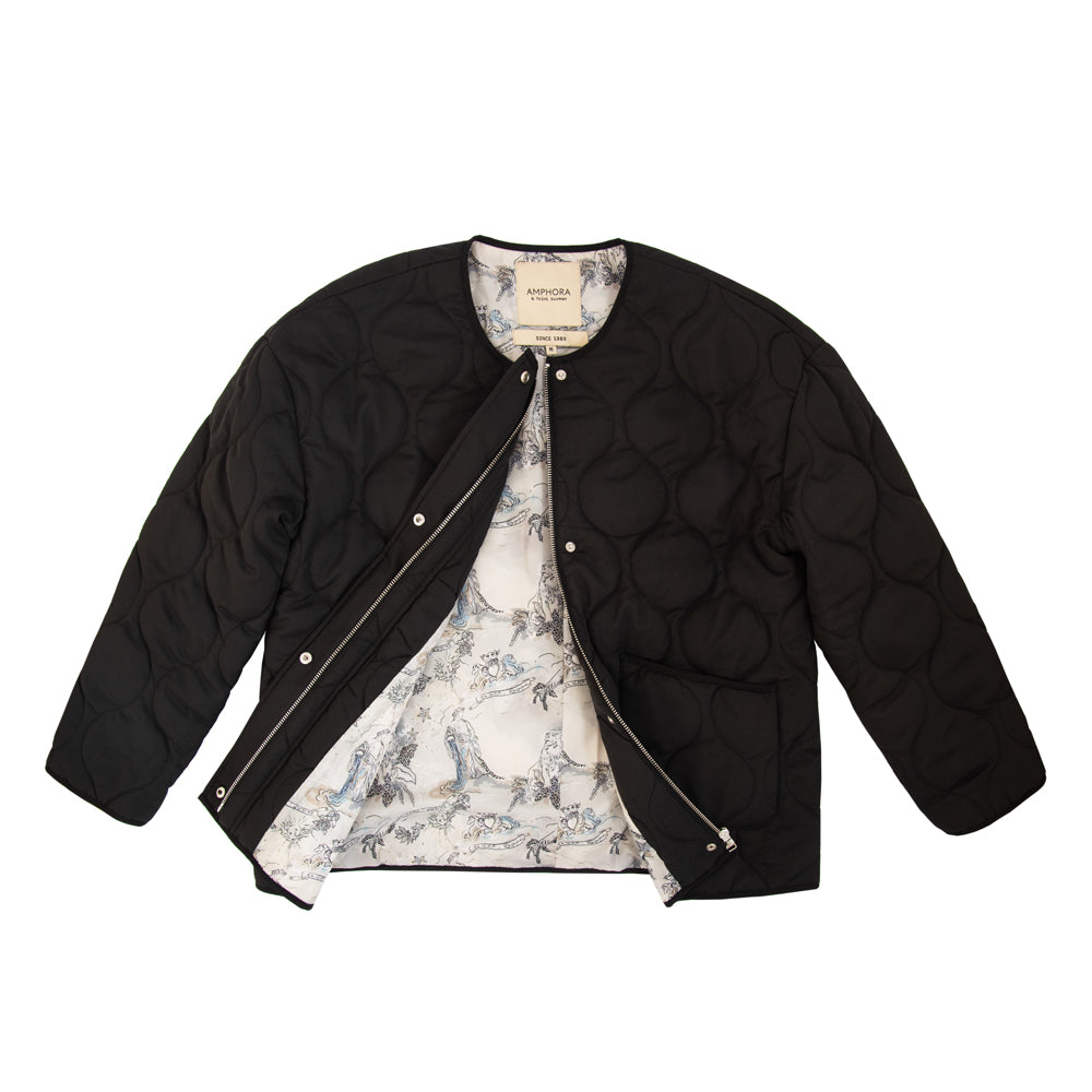 Chaqueta acolchada atenas negro