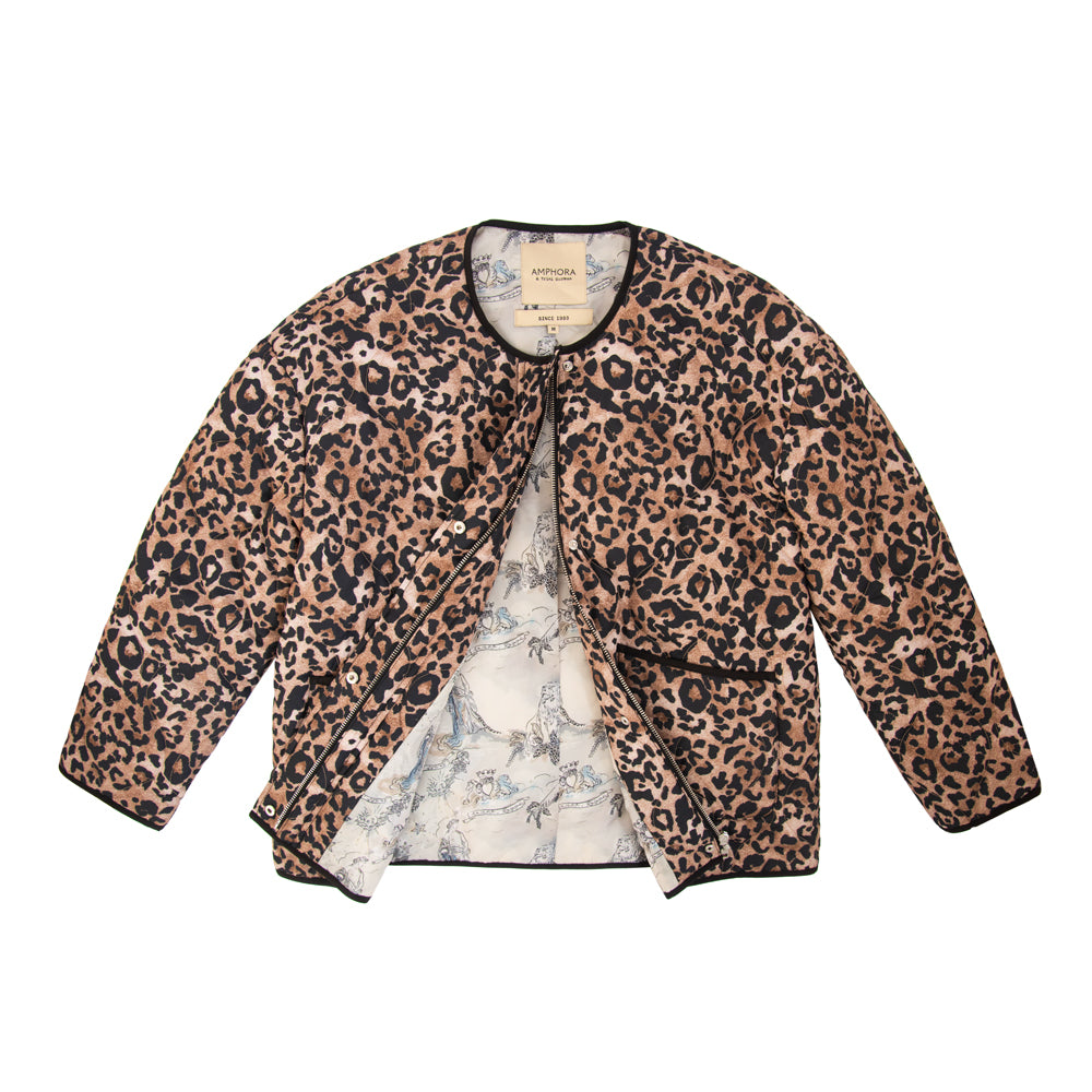 Jacket puffy soft atenas animal print