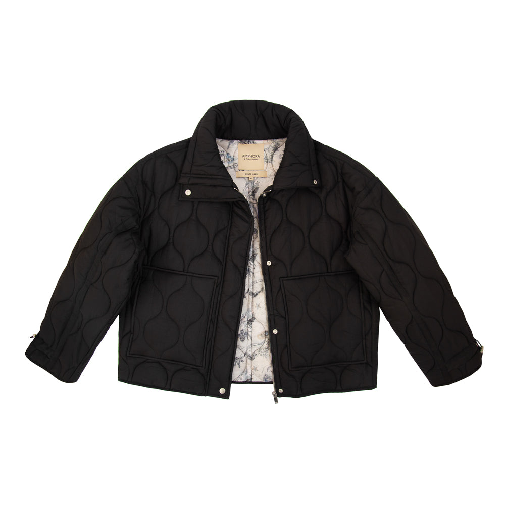 Jacket puffy soft bruselas negro