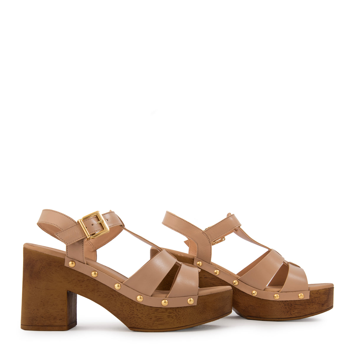 Sandalia capri beige oscuro