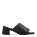 Sandalia coral cuero negro