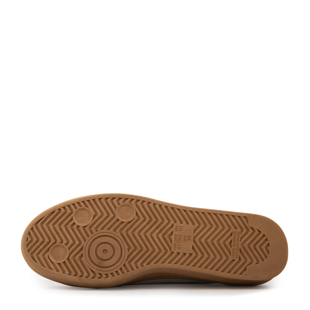 Zapatilla corina cuero plateado