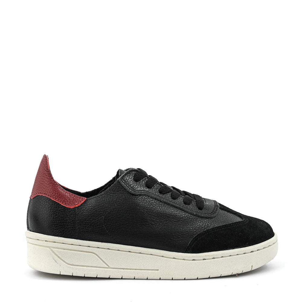 Zapatilla cote cuero negro