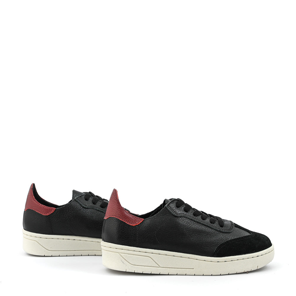 Zapatilla cote cuero negro