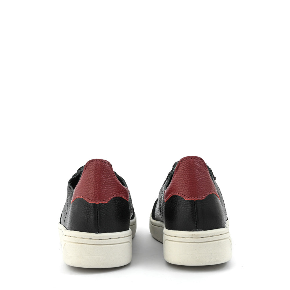Zapatilla cote cuero negro