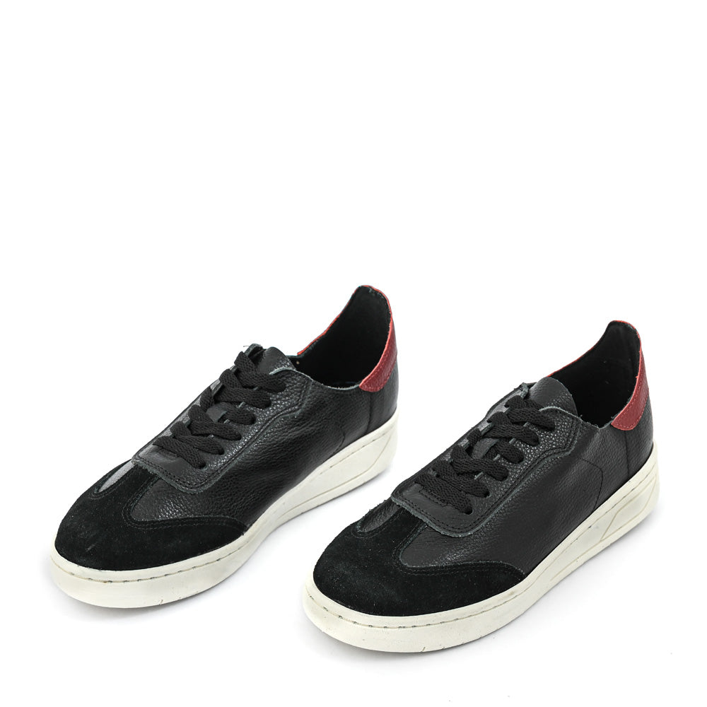 Zapatilla cote cuero negro