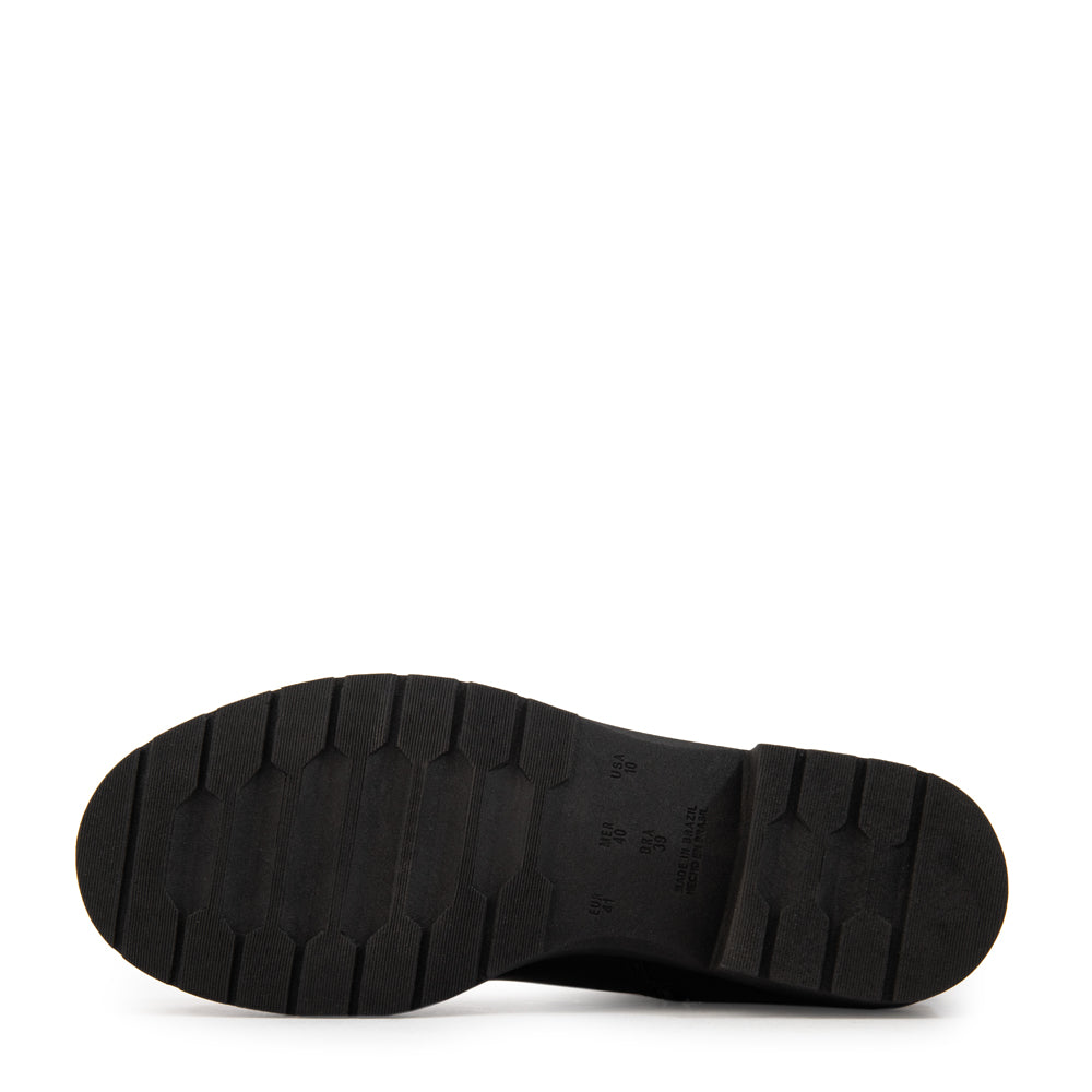 Botin Taco cristina cuero negro