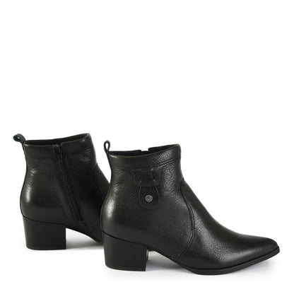 Botin Taco croma negro