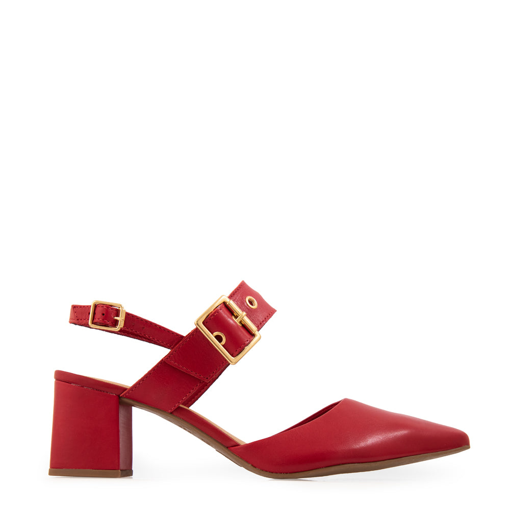 Zapato Tipo reina diana rojo