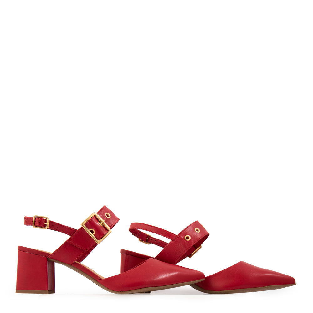 Zapato Tipo reina diana rojo