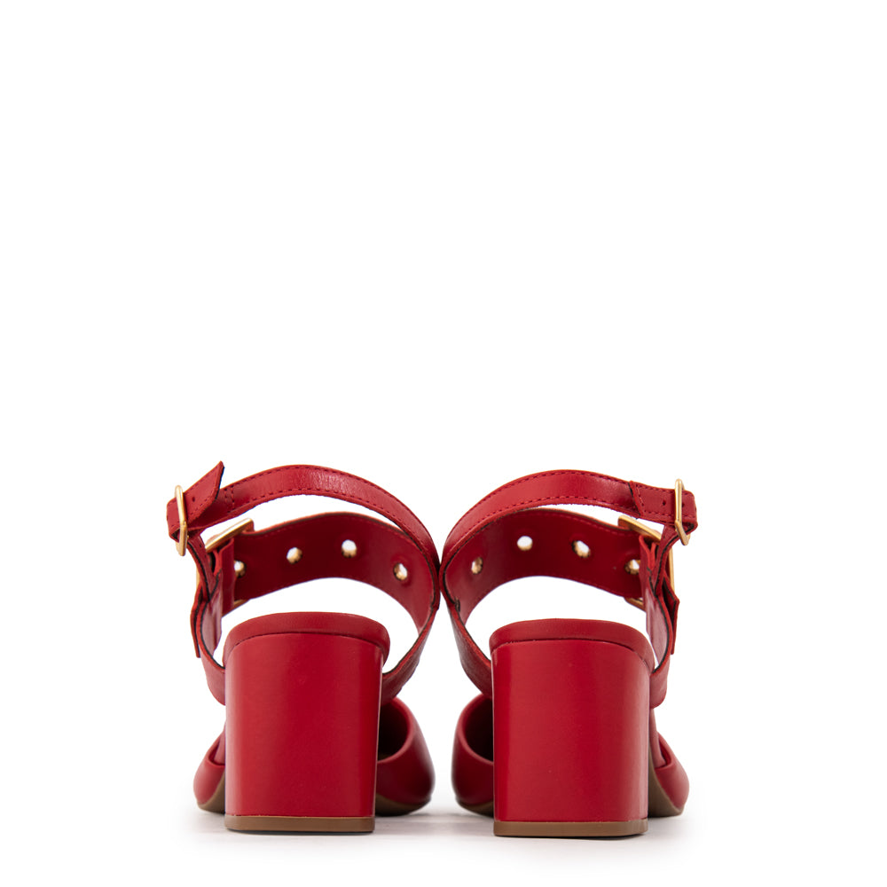 Zapato Tipo reina diana rojo