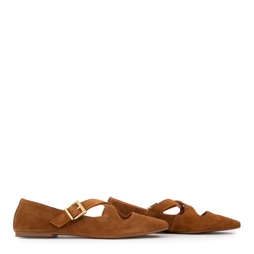 Ballerina diane cuero camel