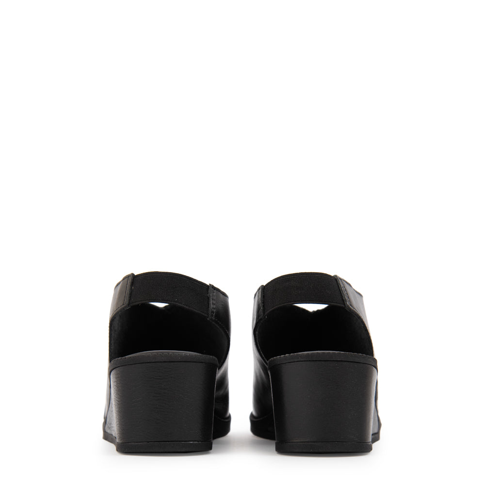 Sandalia duna cuero negro