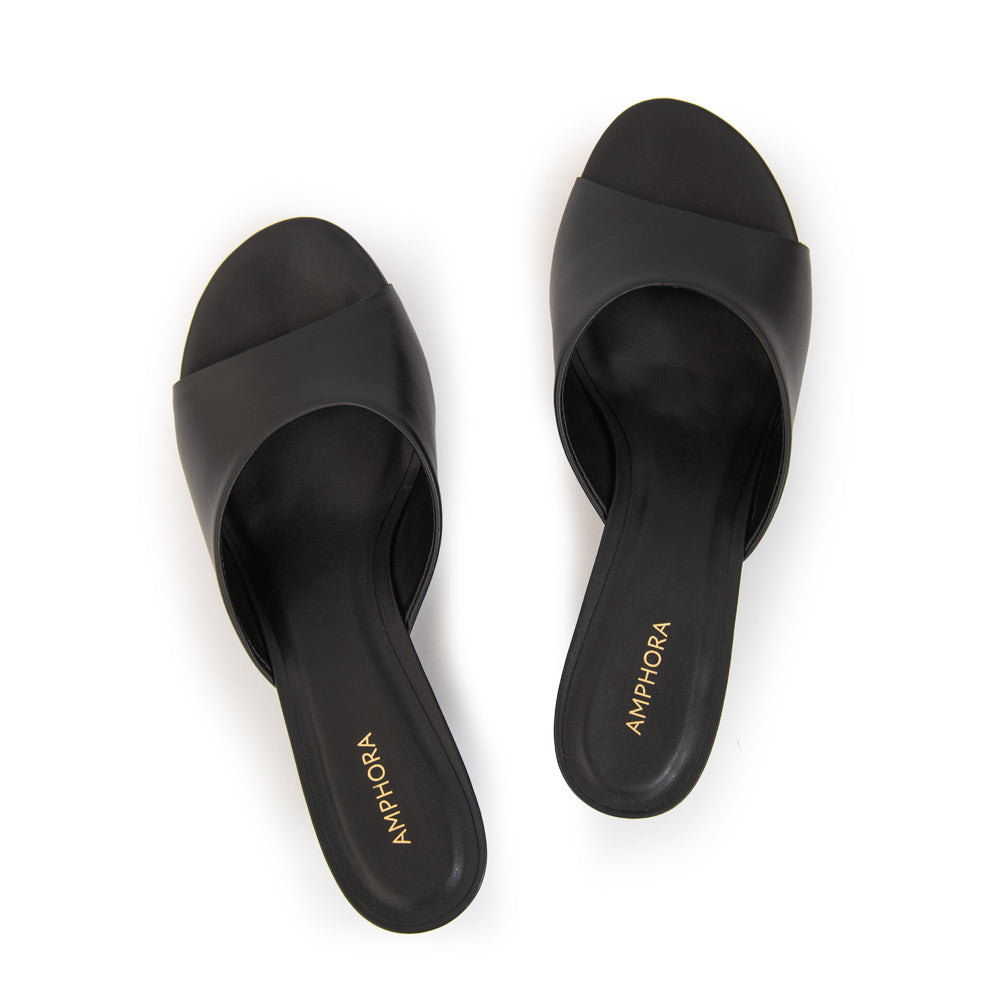 Sandalia mule emilia negro