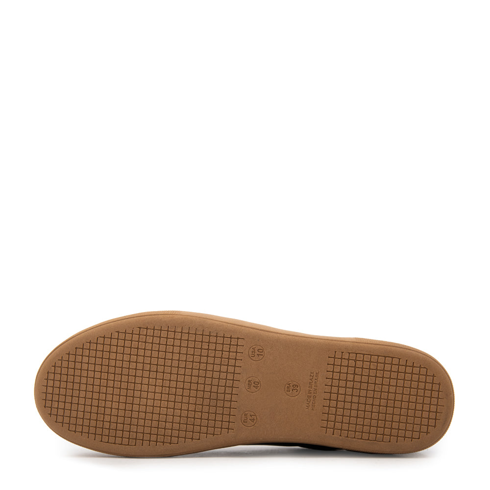 Zapatilla ester cuero negro