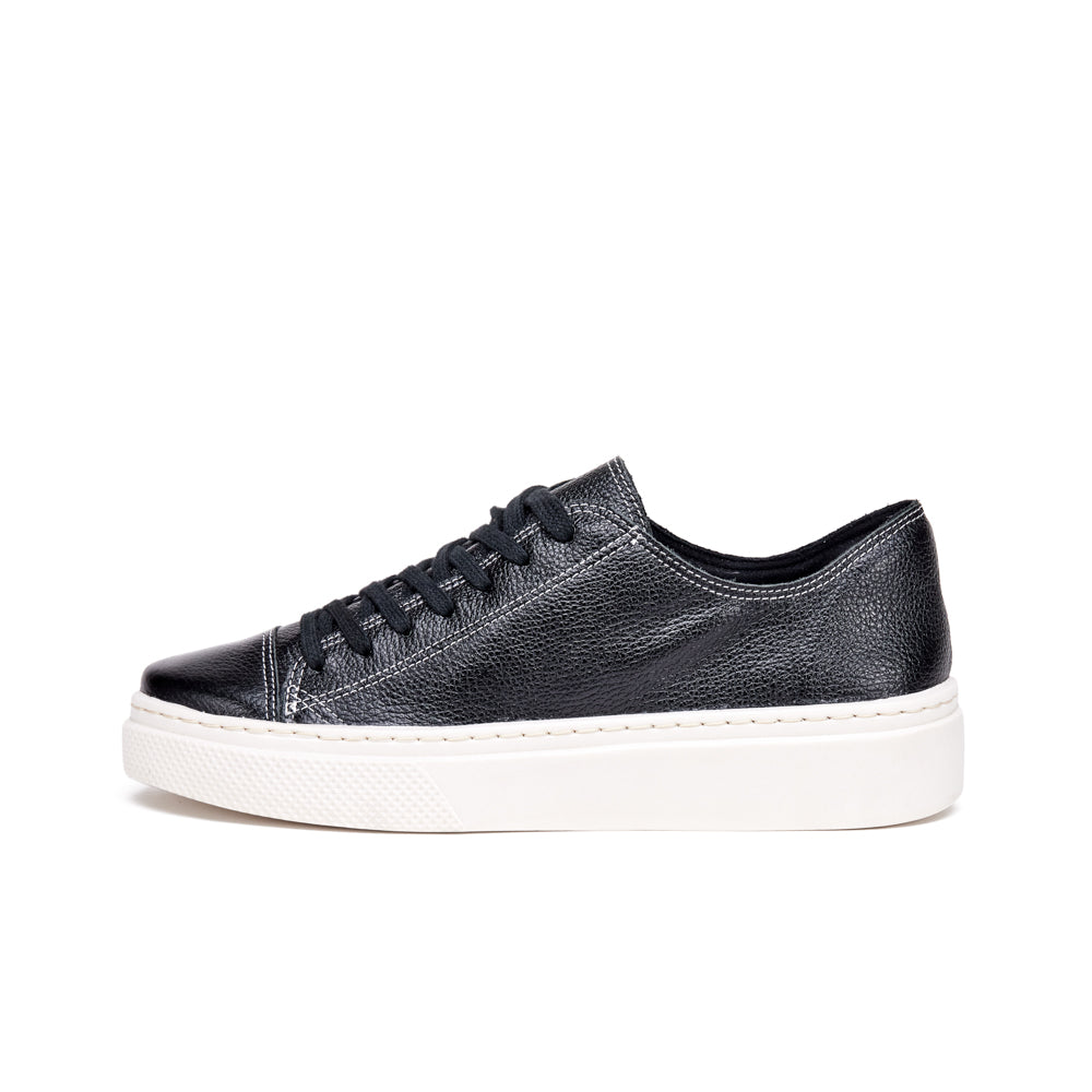 Zapatilla fepa cuero negro