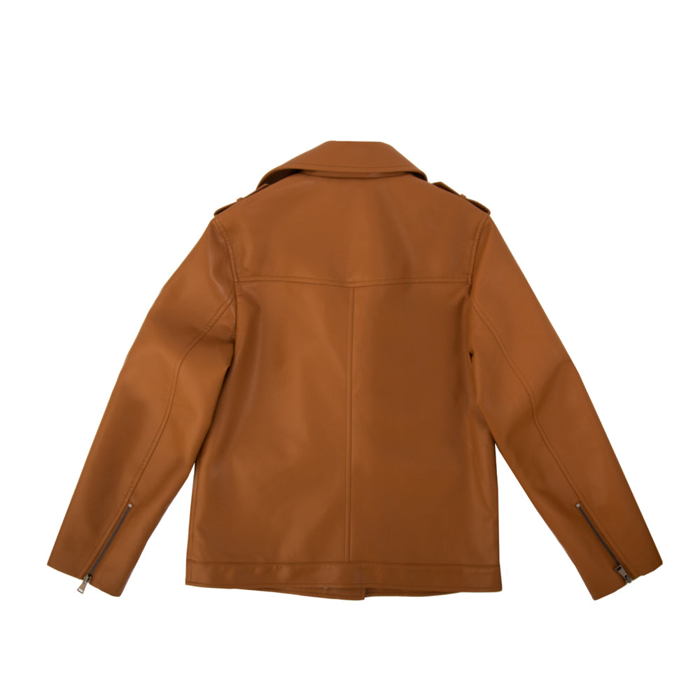 Chaqueta biker fiona camel