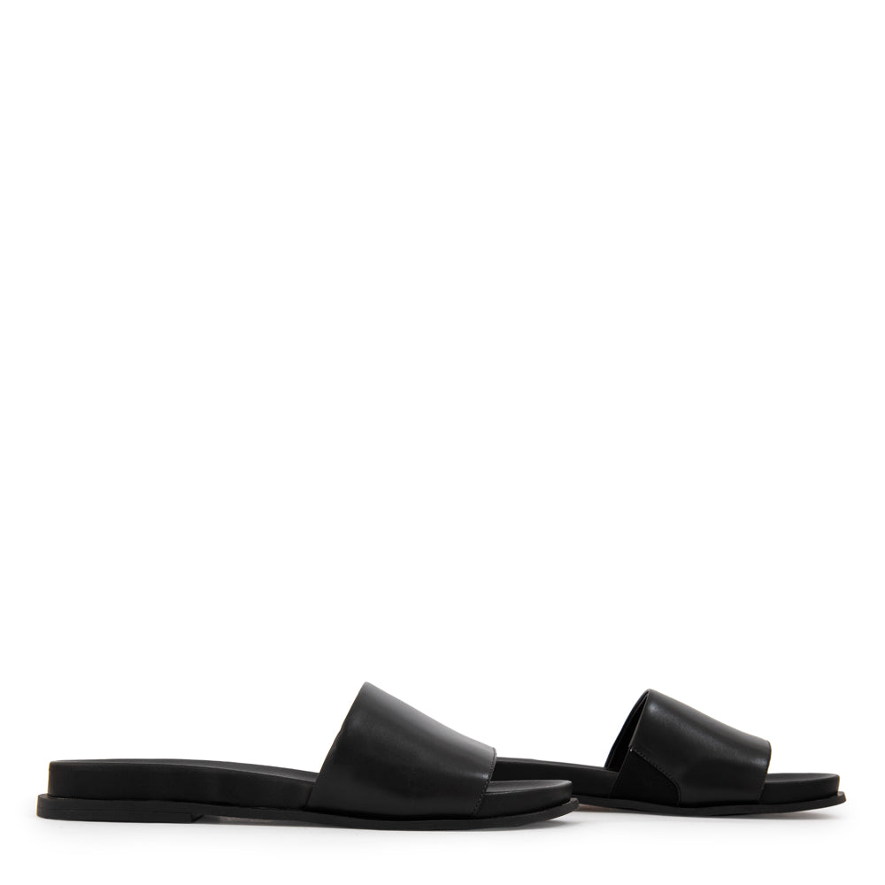 Sandalia freya cuero negro