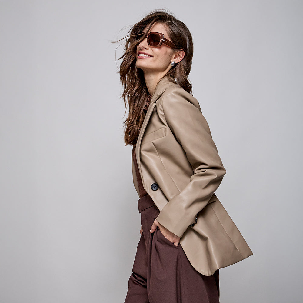Chaqueta gaby taupe