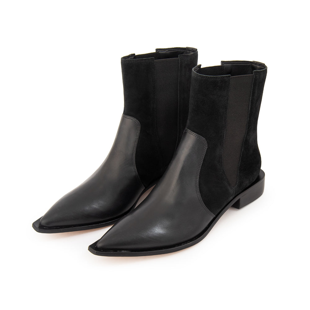 Botin gigi cuero negro