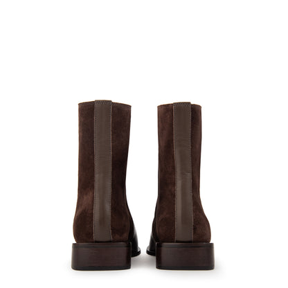 Botin gigi cuero café oscuro