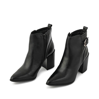 Botin taco giselle negro