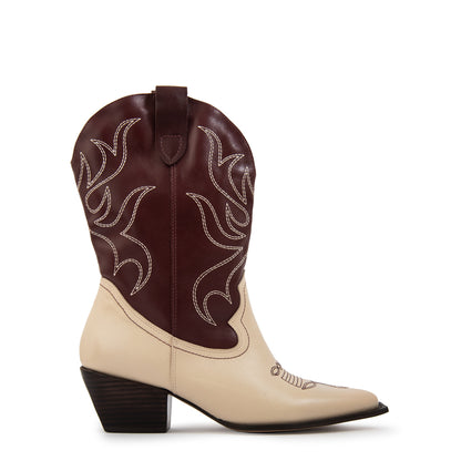 Bota ingrid cuero rosado