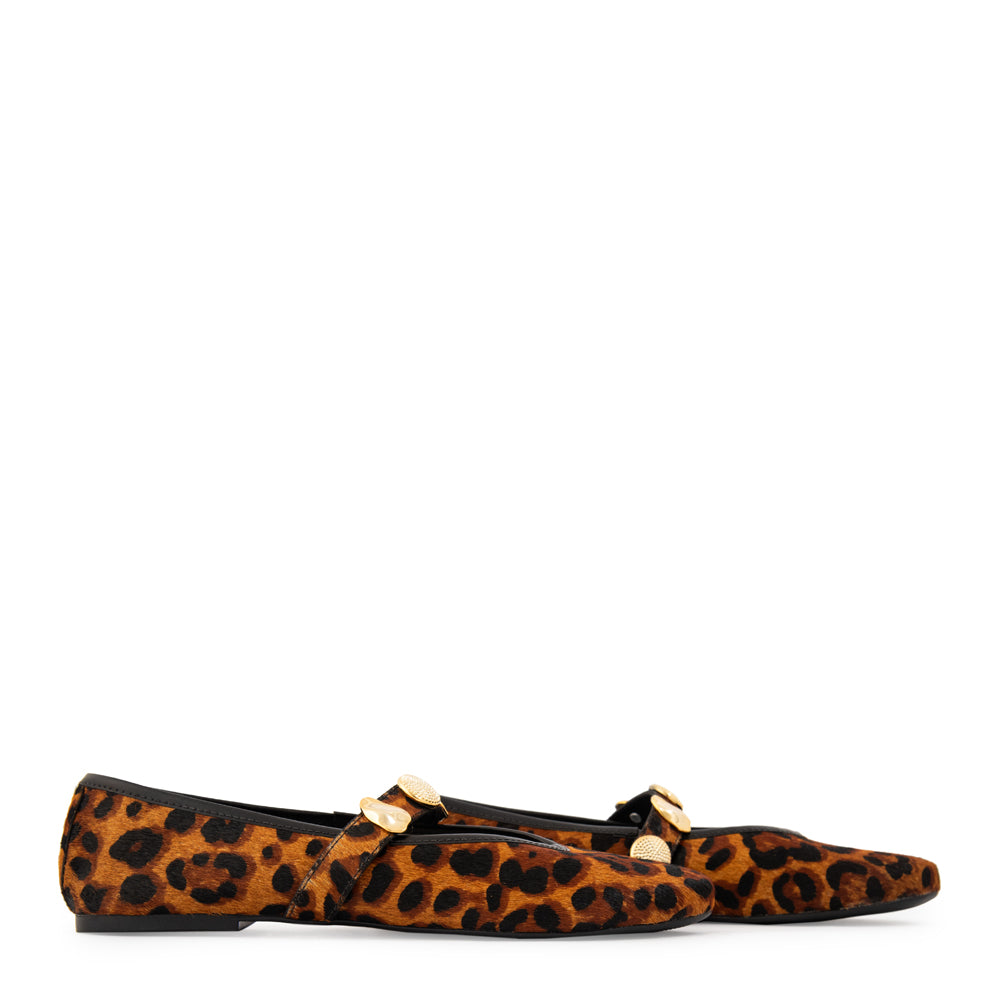 Ballerina iris cuero animal print