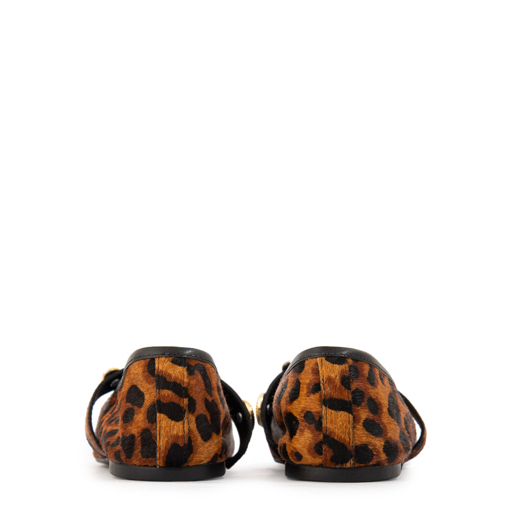 Ballerina iris cuero animal print