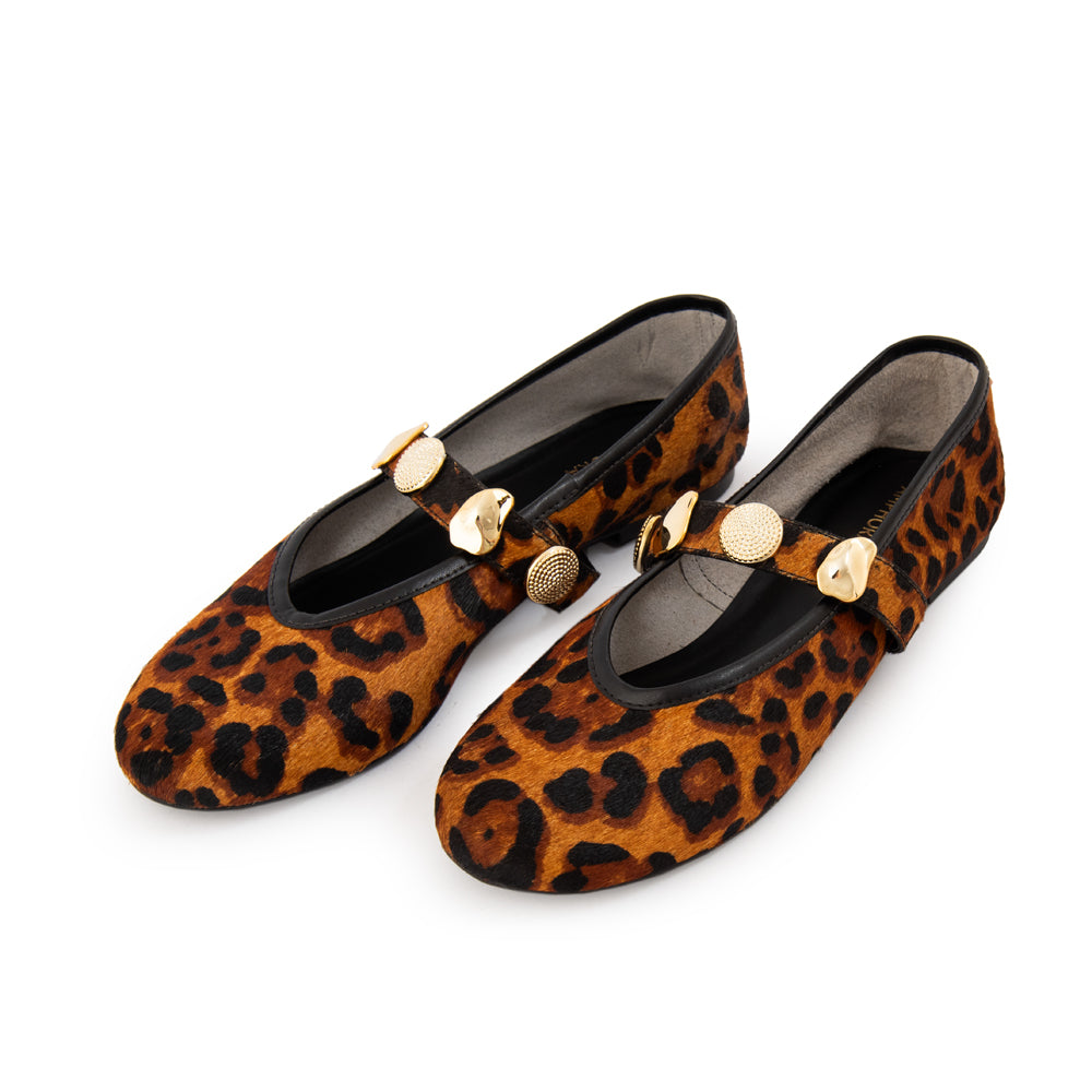 Ballerina iris cuero animal print
