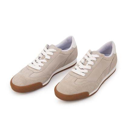 Zapatilla ivy cuero gris