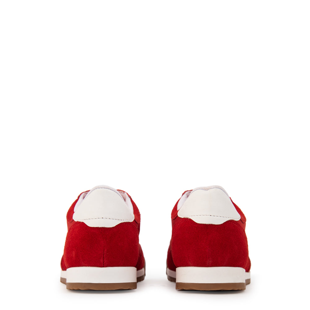 Zapatilla ivy cuero rojo