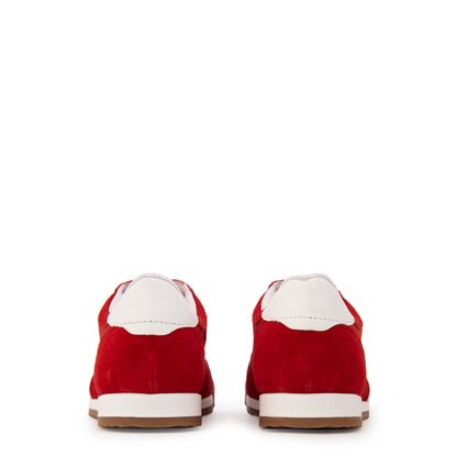 Zapatilla ivy cuero rojo