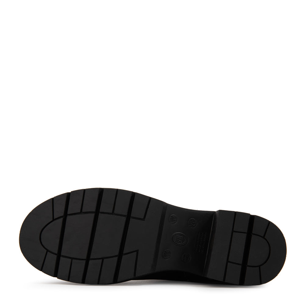 Botin Taco jacinta cuero negro
