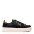 Zapatilla kristen cuero negro