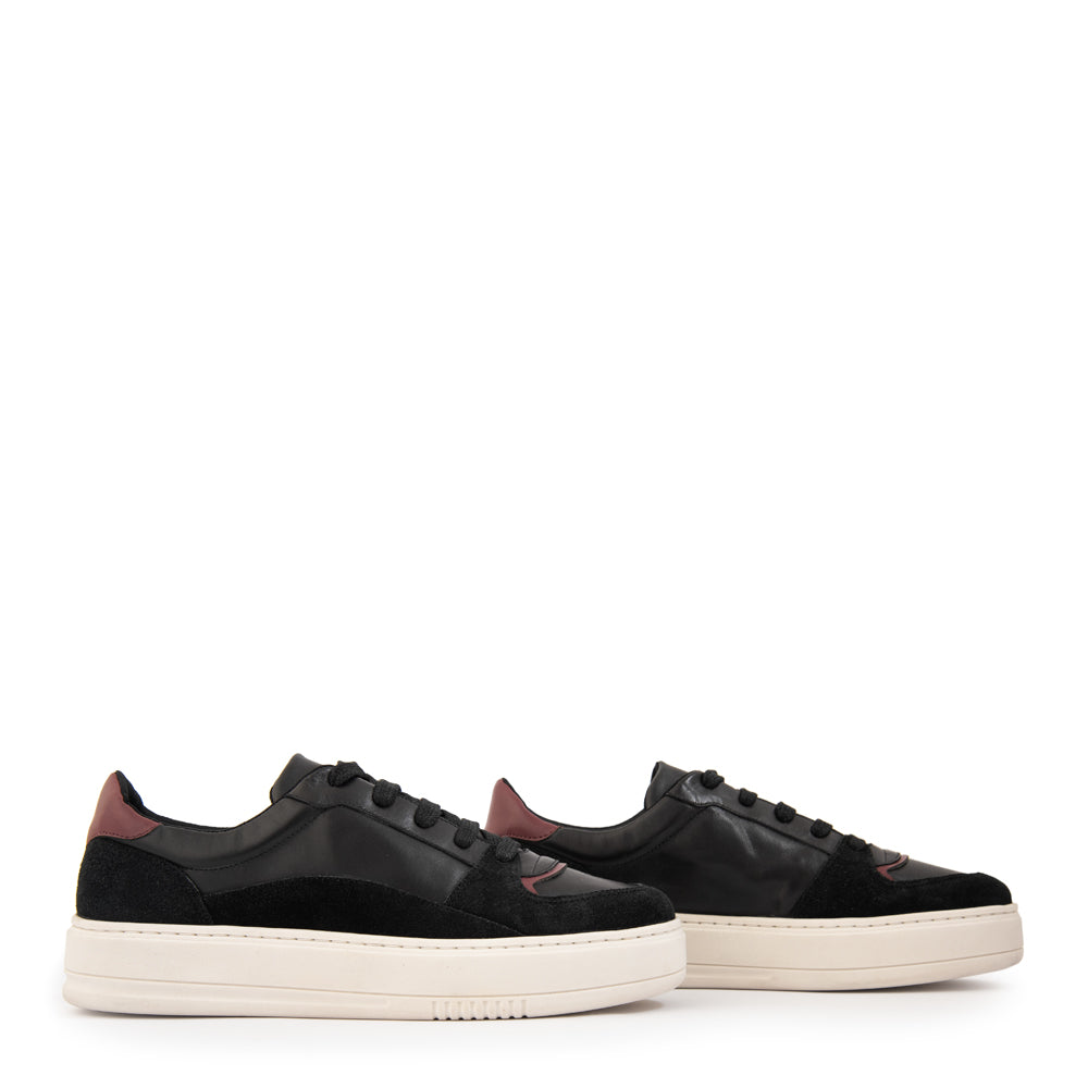 Zapatilla kristen cuero negro