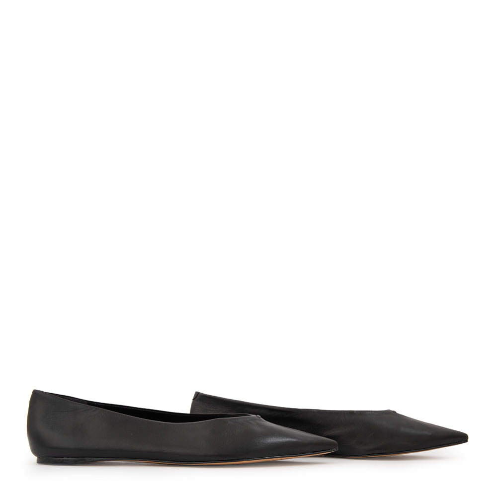 Ballerina lauren cuero negro