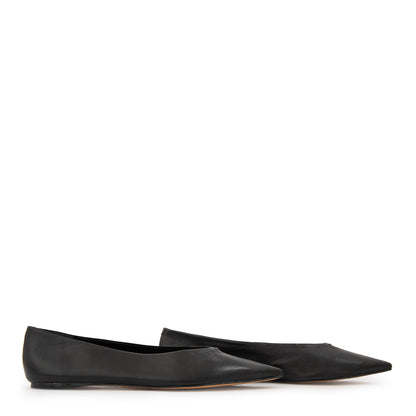 Ballerina lauren cuero negro