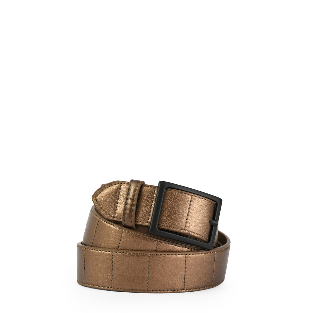 Cinturon lever dorado oscuro