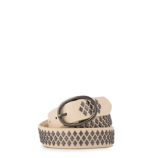 Cinturon lina beige