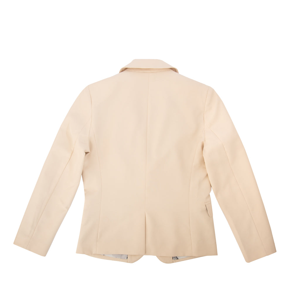 Chaqueta blazer lisa beige