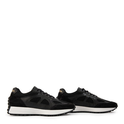 Zapatilla liv cuero negro