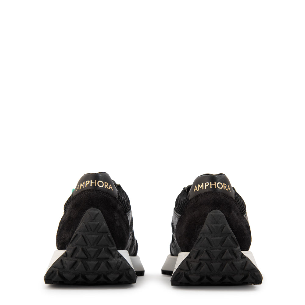 Zapatilla liv cuero negro