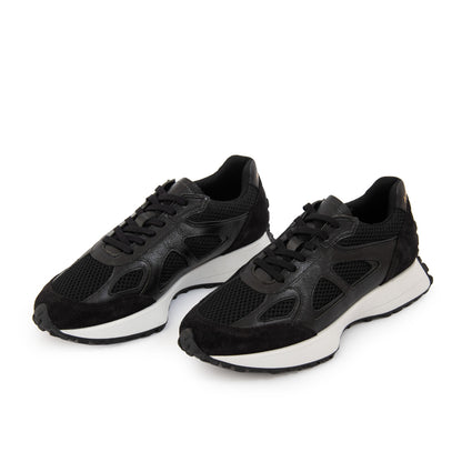 Zapatilla liv cuero negro