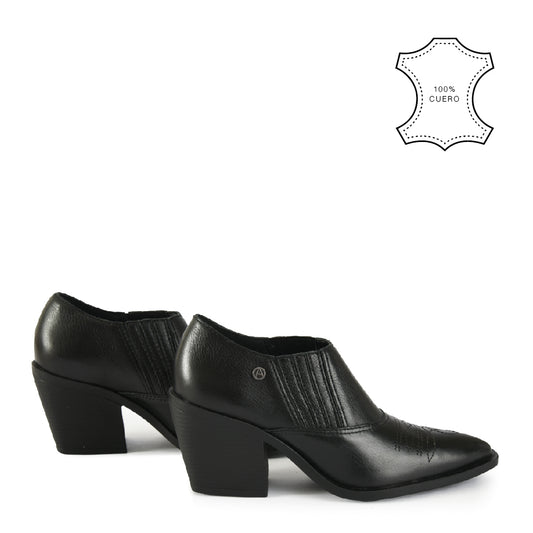 Botin Taco lorenza negro