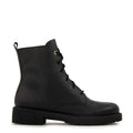 Botin Taco mae cuero negro