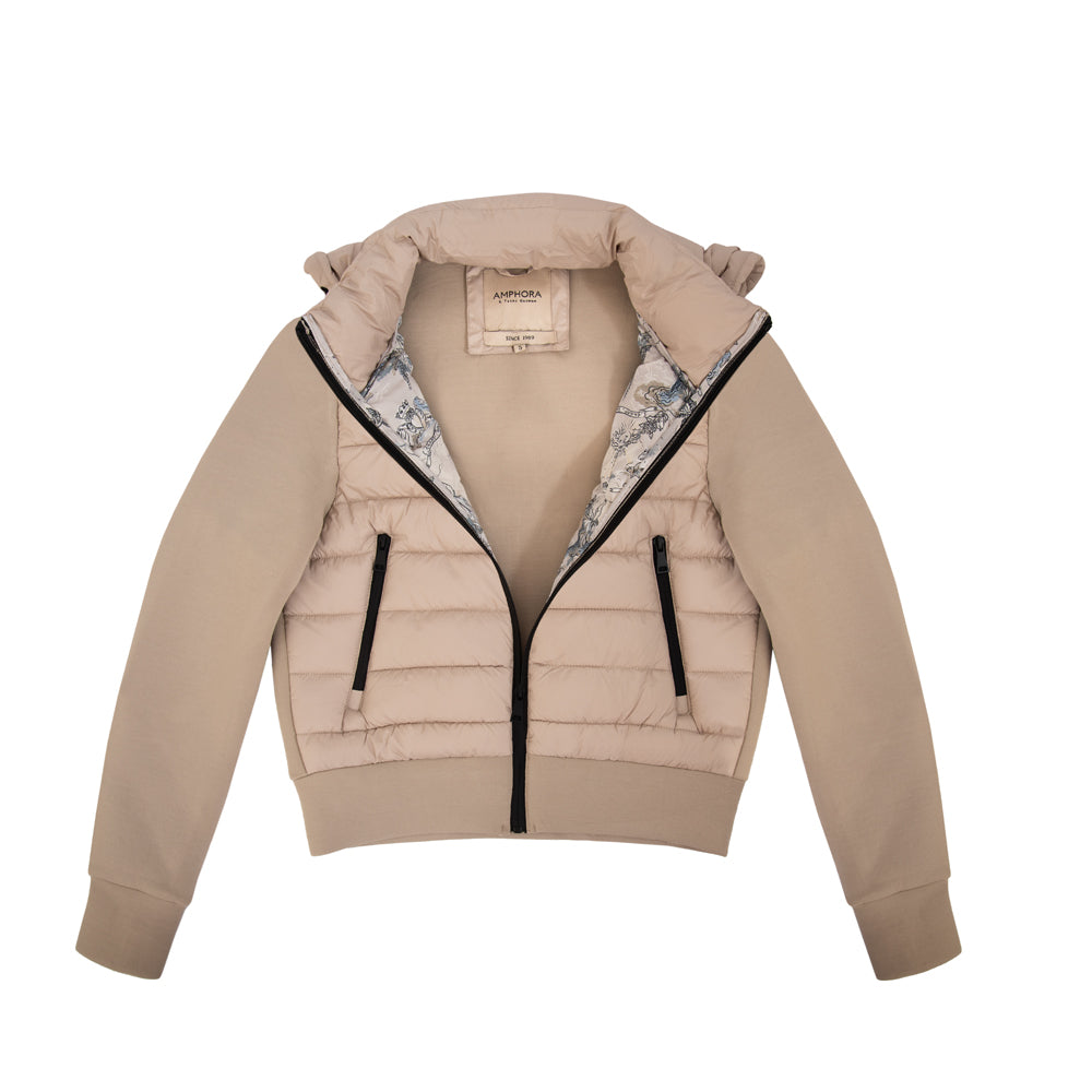 Puffy jacket manuela beige